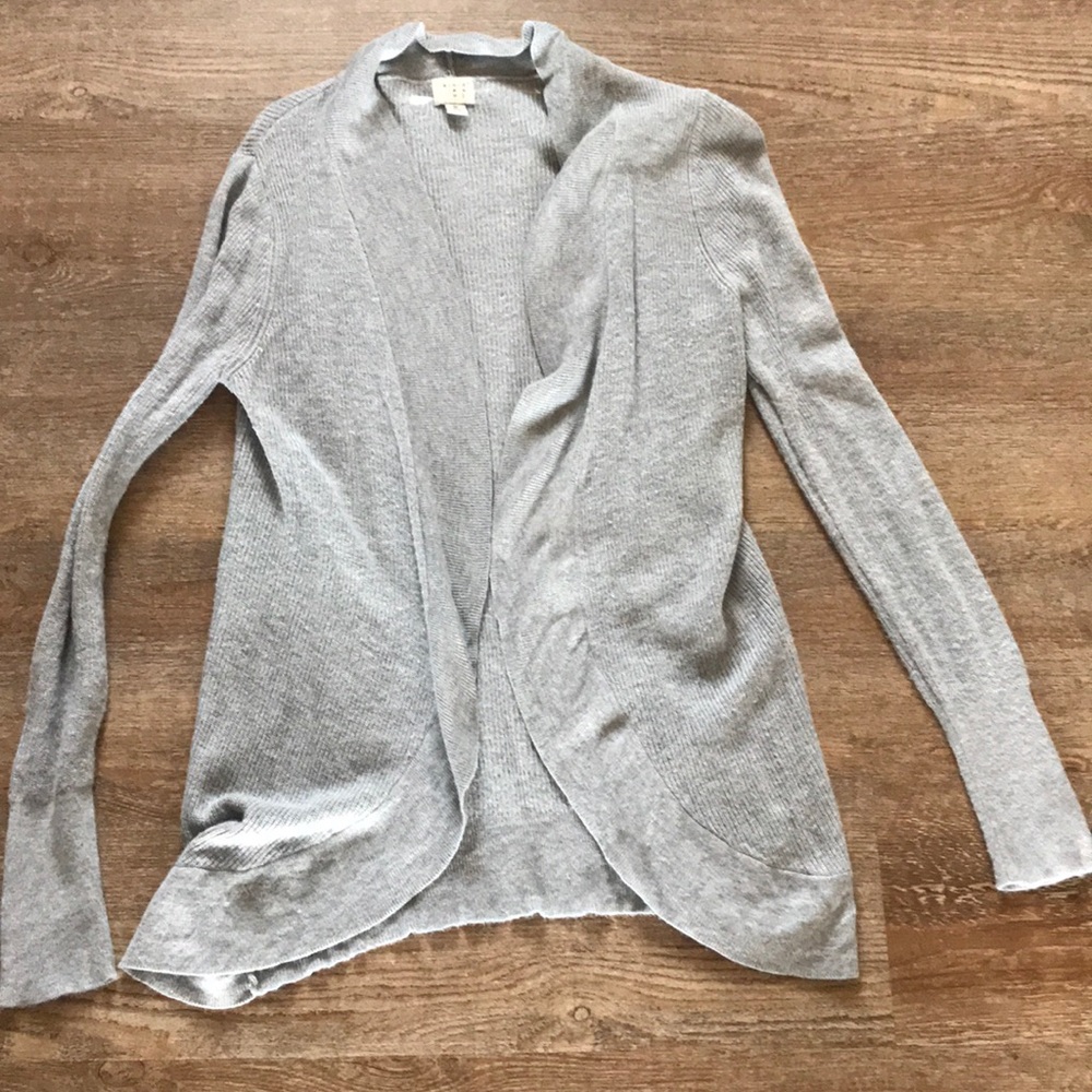 A New Day Gray Cardigan size M